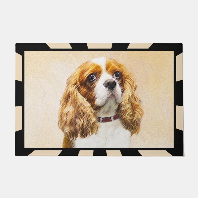 Paillasson Cavalier Le Roi Charles Spaniel Peinture originale (Devant)