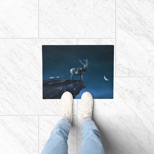 Paillasson cerf au clair de lune (Intérieur)