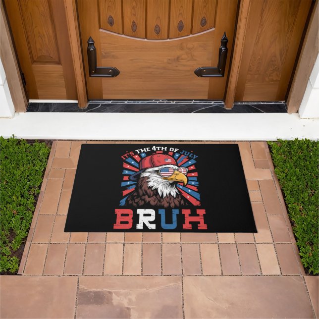 Paillasson C'est le 4 juillet Bruh Aigle américain Patriote (De plein air)