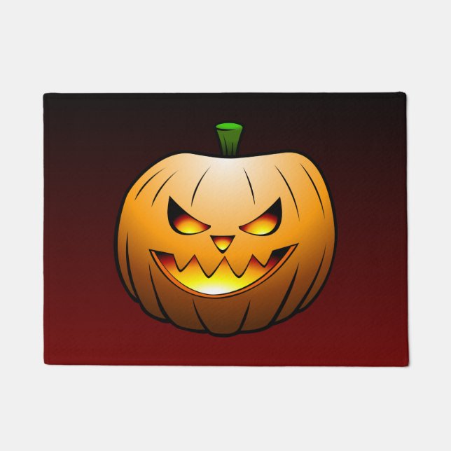 Paillasson C'est l'heure d'Halloween avec Jack O'lantern (Devant)
