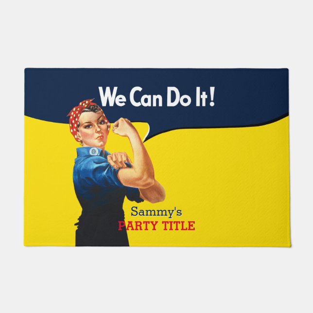 Paillasson C'est votre Rosie Party personnalisée Personnalise (Devant)