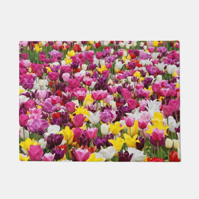 Paillasson champ plein de tulipes (Devant)
