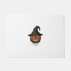 Paillasson Chapeau De Sorcière Vintage Citrouille Graphique H
