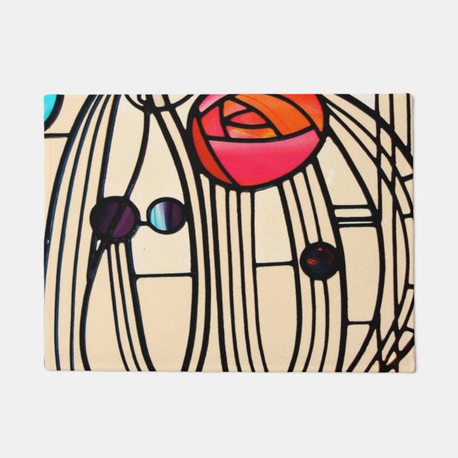 Paillasson Charles Rennie Mackintosh Vitrail (Devant)