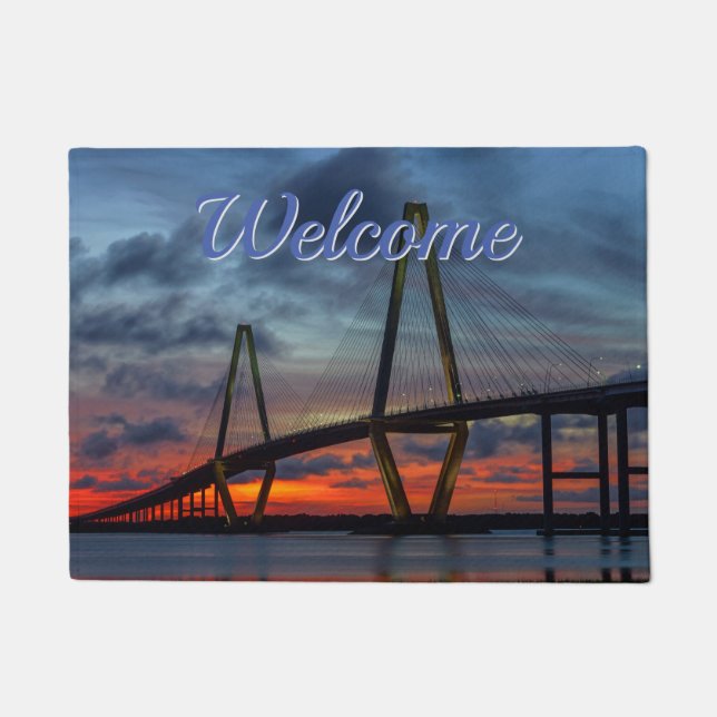 Paillasson Charleston Fire Comme Sunset Welcome Domat (Devant)