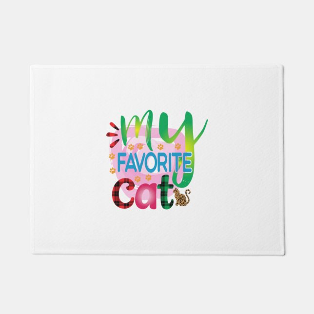 Paillasson Chat Art Mon Chat préféré (Devant)