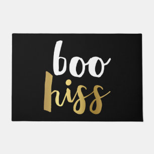 Paillasson Chat-bou blanc et or