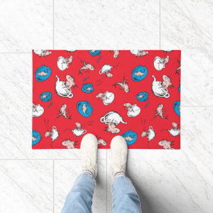 Paillasson Chat dans le Chapeau Le motif de poisson rouge