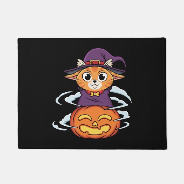Paillasson Chat d'Halloween (Devant)