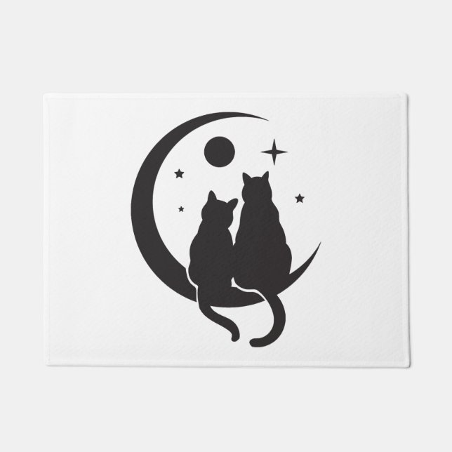 Paillasson Chat et Lune  (Devant)