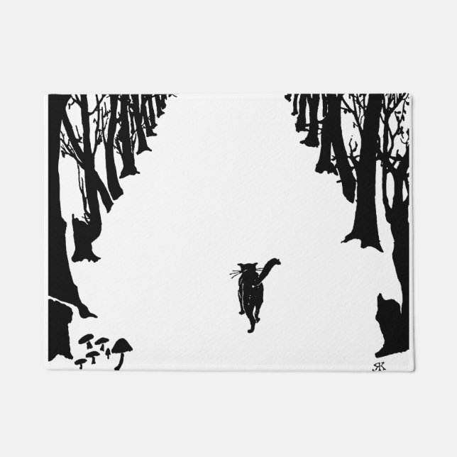 Paillasson Chat noir, Rudyard Kipling (Devant)