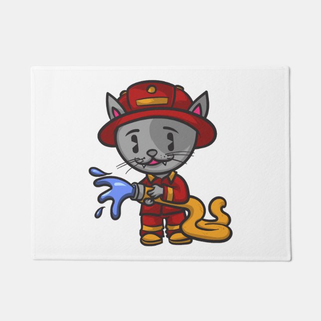 Paillasson Chat Pompière Pompière (Devant)