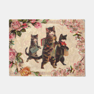 Paillasson Chat Vintage jolie chatons antiques chatons
