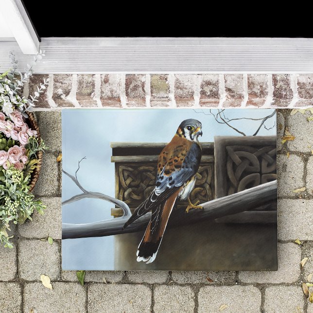 Paillasson Château Celtic Kestrel Bird (Créateur téléchargé)