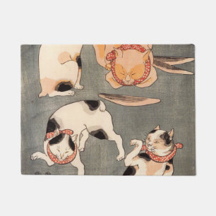 Paillasson Chats jouant Utagawa Kuniyoshi