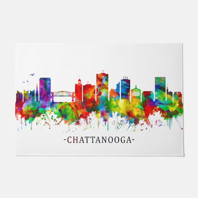 Paillasson Chattanooga Tennessee Skyline (Devant)