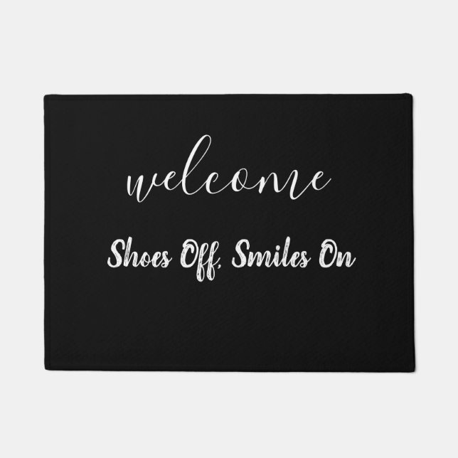Paillasson Chaussures Éteintes, Souriez Sur (Devant)