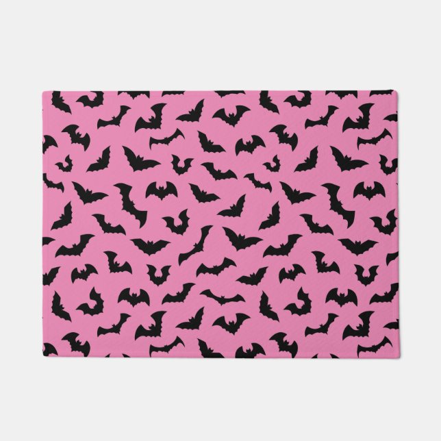 Paillasson Chauve-souris rose pastel (Devant)