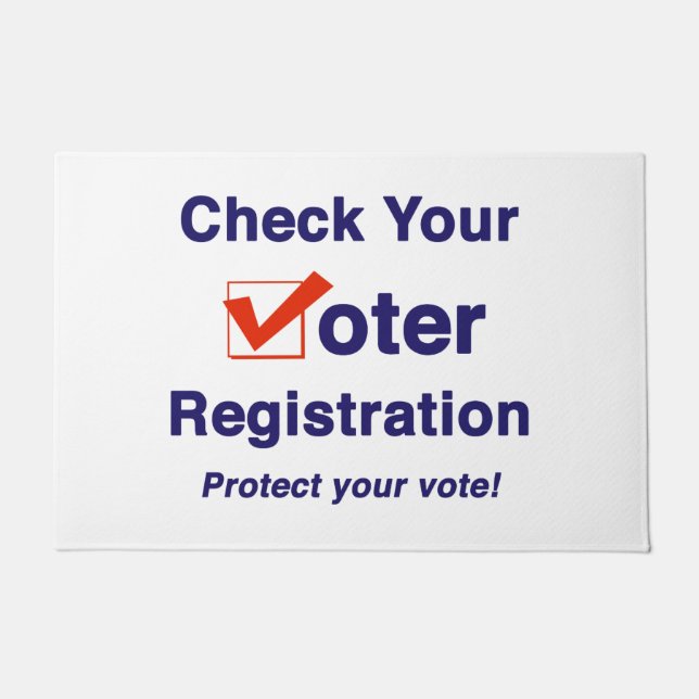 Paillasson Check Your Voter Registration 2024 Election (Devant)
