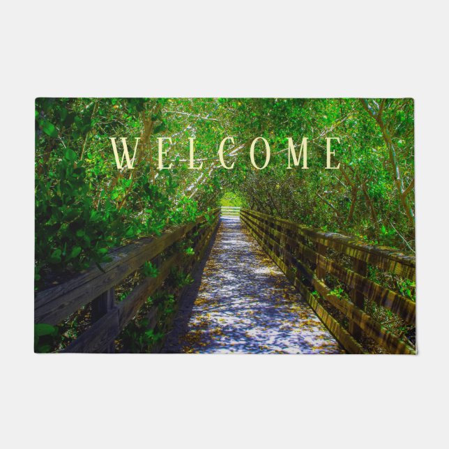 Paillasson Chemin sous la canopée des arbres (Devant)
