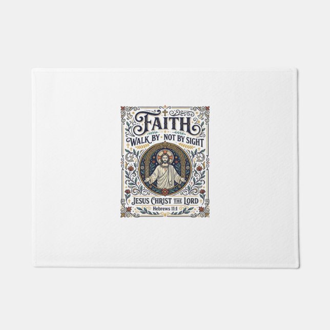 Paillasson Chemise d'art d'écriture de journal de Bible de Jé (Devant)