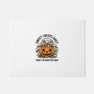 Paillasson Chemise de bonbons Halloween Dessin de monstre mig