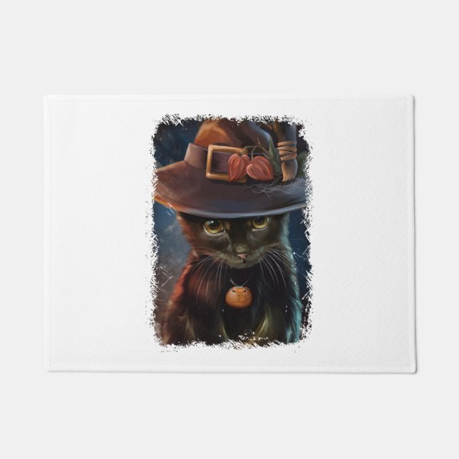 Paillasson Chemise de chat Halloween (Devant)