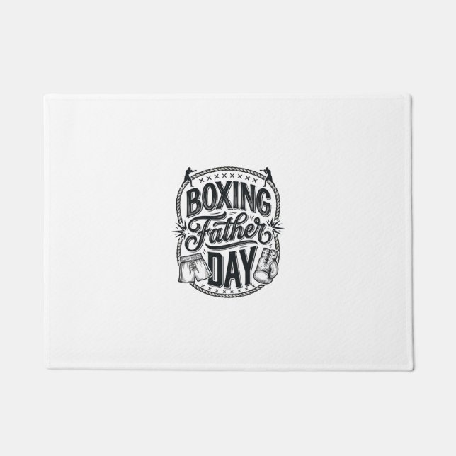 Paillasson Chemise de conception de gravure vintage de jour d (Devant)