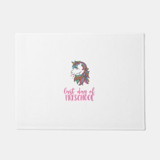 Paillasson Chemise de dernière journée de maternelle Licorne 