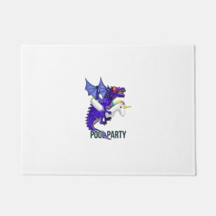 Paillasson Chemise de flotteur de licorne de dragon de fête à