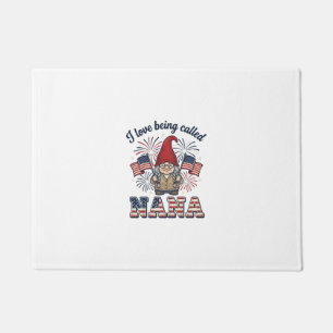 Paillasson Chemise de grand-mère vintage Gnome Nana patriotiq