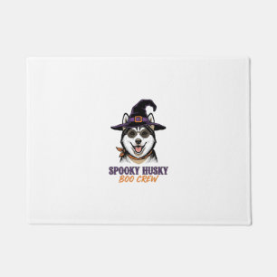 Paillasson Chemise de Husky Halloween Sorcière Chien Graphiqu