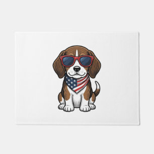 Paillasson Chemise de lunettes de soleil de chiot Beagle patr
