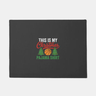 Paillasson Chemise de pyjama de Noël de basket-ball
