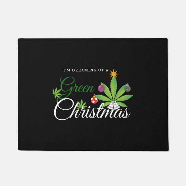 Paillasson Chemise verte de Noël (Devant)