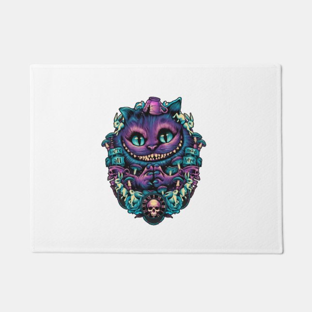 Paillasson Cheshire Chat chemise Alice au Pays des merveilles (Devant)