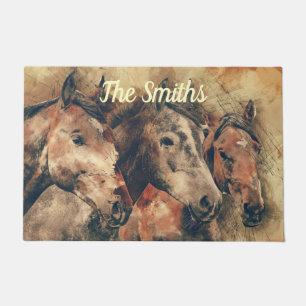 Paillasson Cheval Brown