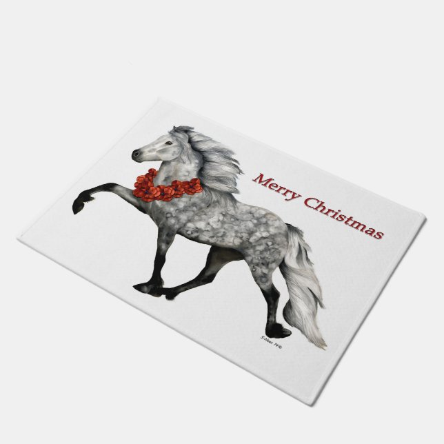 Paillasson Cheval Islandais Noël (Incliné)