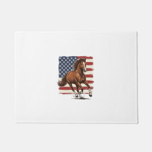 Paillasson Cheval Patriotique Vintage Création Vectorielle We