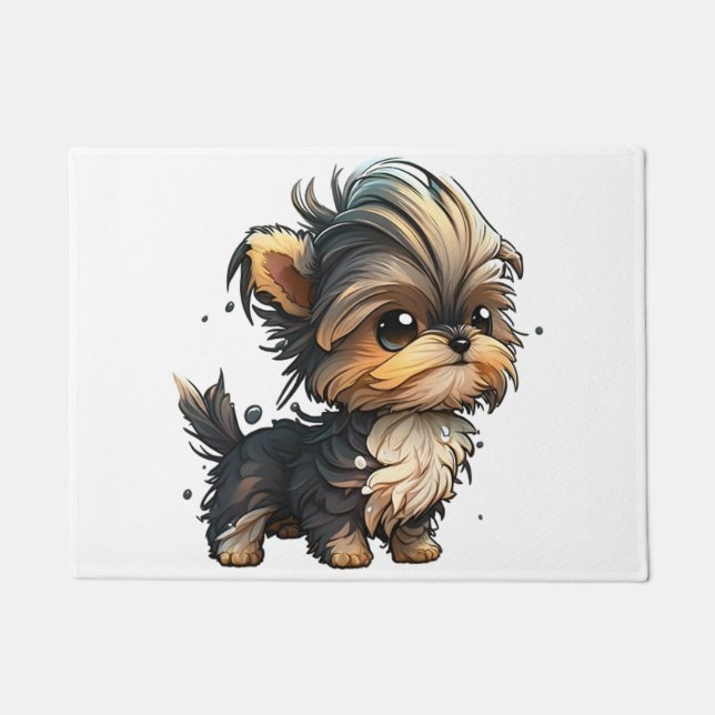 Paillasson Chibi Yorkshire Terrier (Devant)