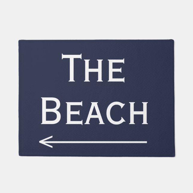 Paillasson Chic Navy et White Beach et Arrow Doormat (Devant)