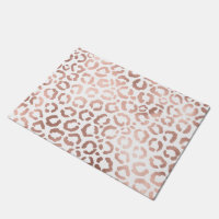 Chic Rose Gold Leopard Cheetah Poster de animal