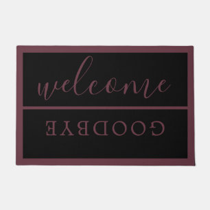 Paillasson Chic Welcome Calligraphie Typographie Bourgogne No