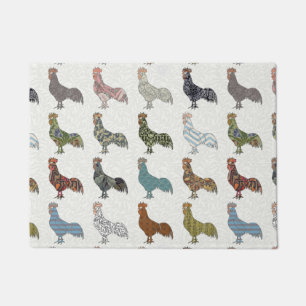 Paillasson Chicken Rooster Coloré ferme Motif
