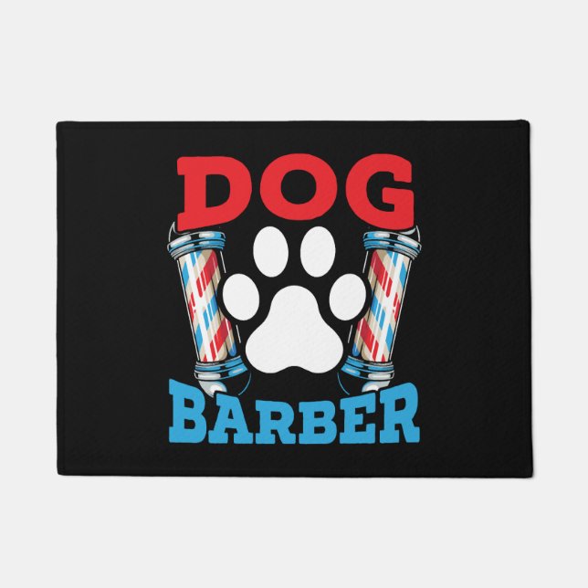 Paillasson Chien Barbier Animateur Animateur Salon Animateur  (Devant)