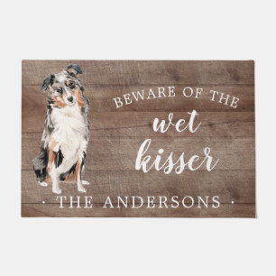 Paillasson Chien berger australien - Mat de porte personnalis