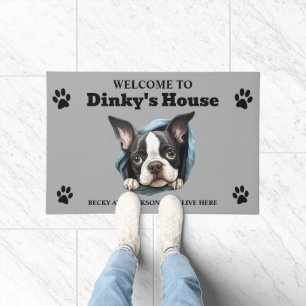 Paillasson Chien Boston Terrier