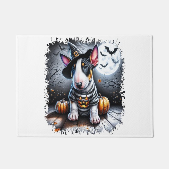 Paillasson Chien Bull Terrier Halloween (Devant)