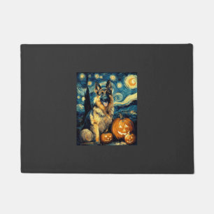 Paillasson Chien de berger allemand mignon Halloween Jack O L