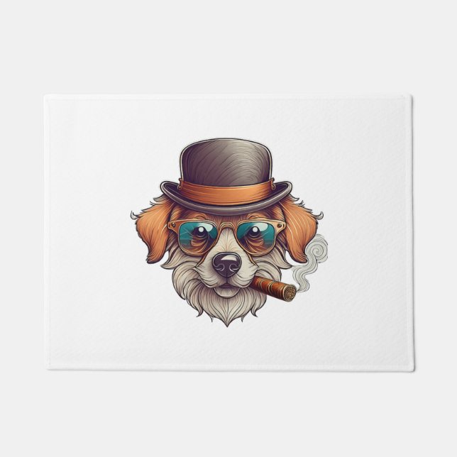 Paillasson Chien de cigares (Devant)